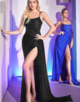 Elyssa Cross Gown in Black