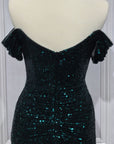 Lorelie Ruched Gown - Emerald