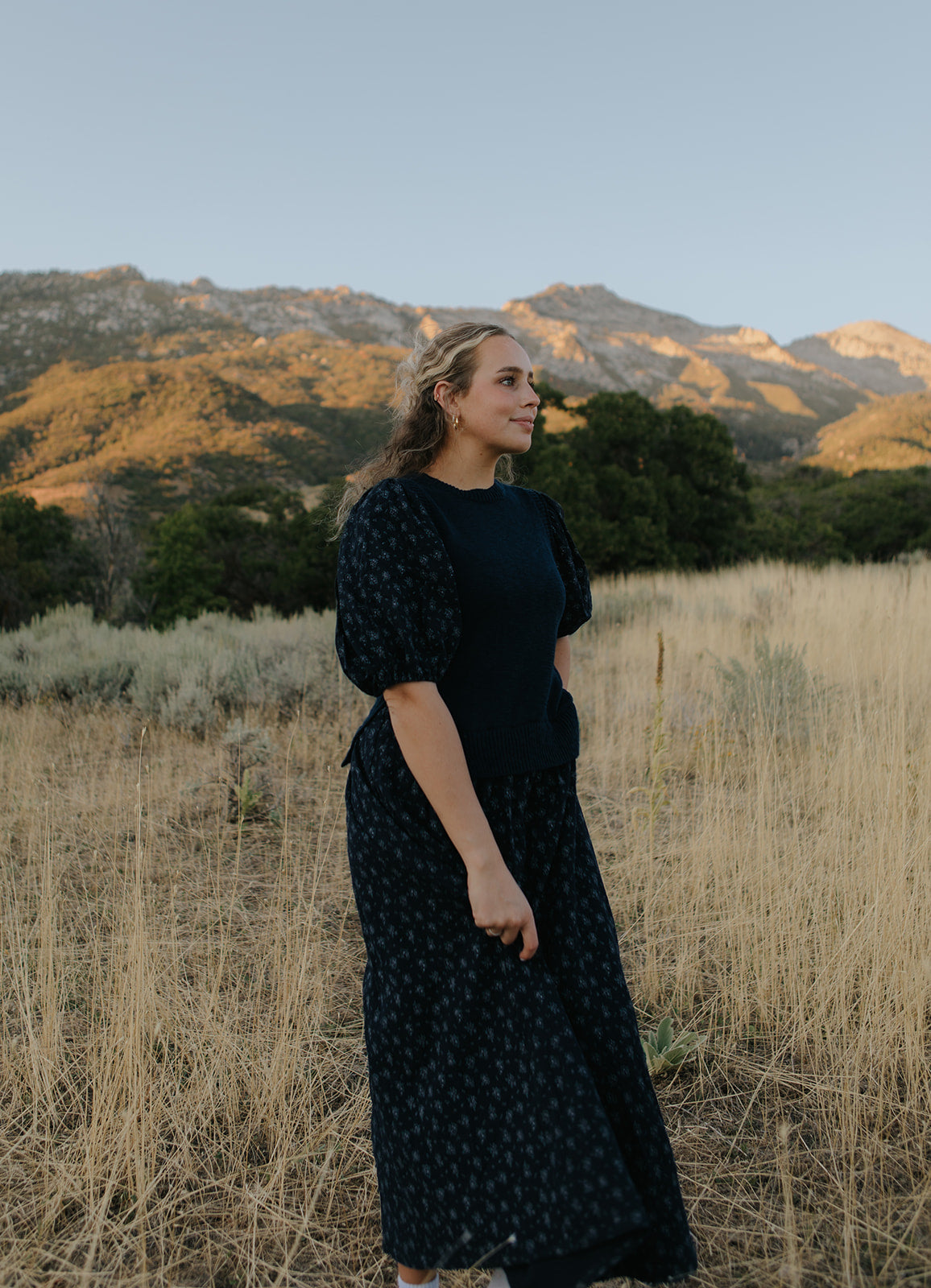 Genevieve Knit Dress・Midnight