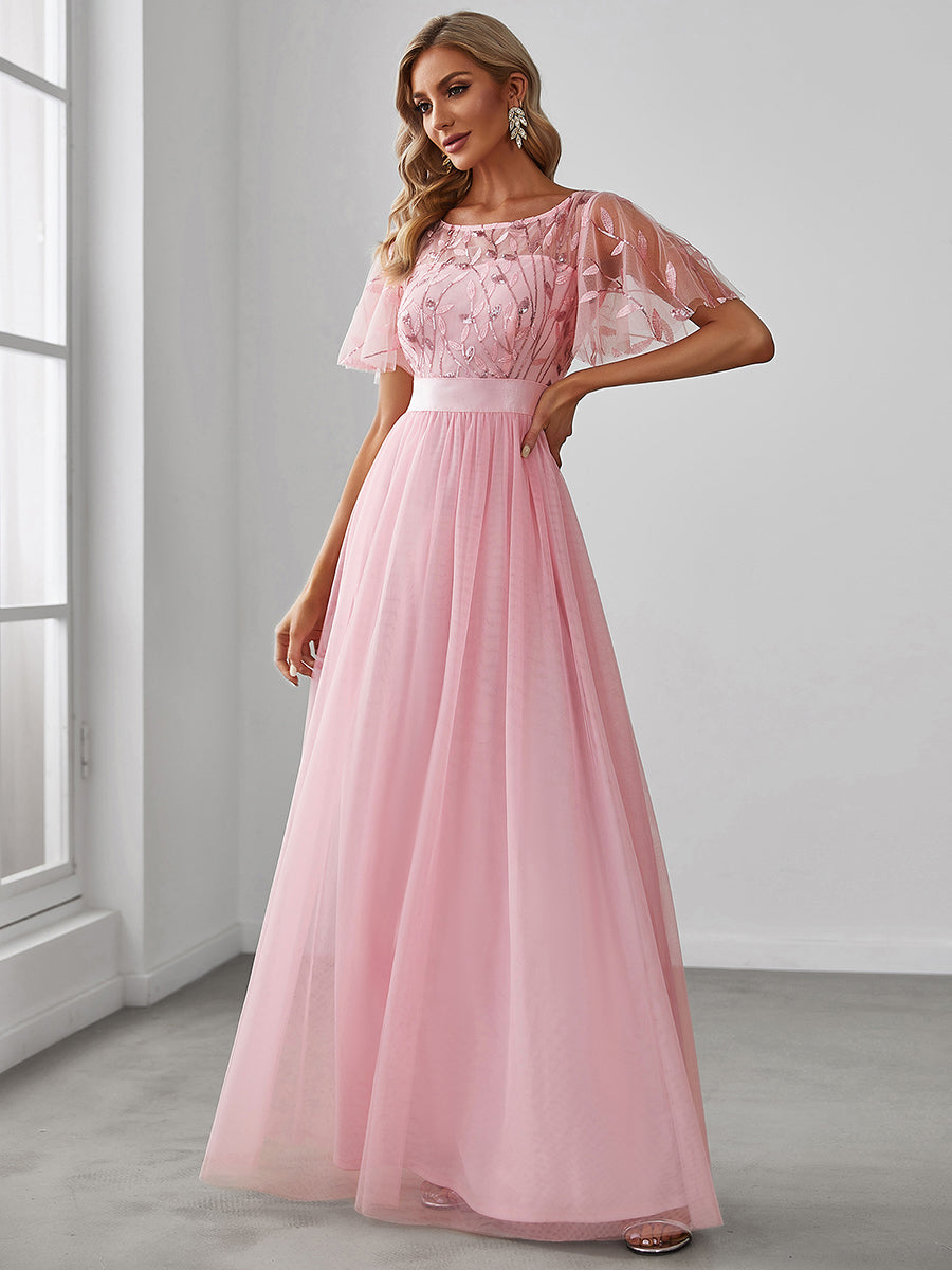Parker Embellished Gown • Pink