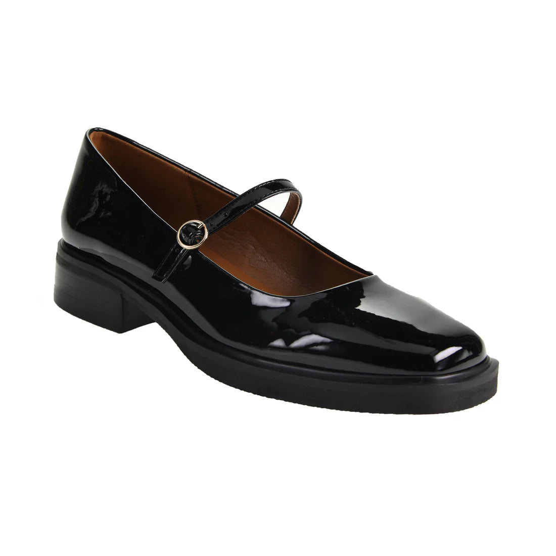 The Glossy Noir Mary Janes – Twirl Boutique