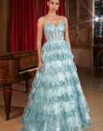 Lillian Tiered Formal - BLUE