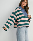 The Coastal Stripe Sweatshirt