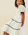 Cookies and Cream Polka Dot Tween Dress
