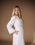 The Floral Reverie White Dress
