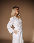 The Floral Reverie White Dress