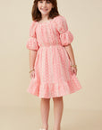 Strawberry Whisper Tween Dress