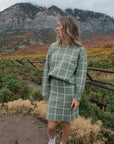 Adeline Windowpane Set・Sage