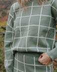 Adeline Windowpane Set・Sage