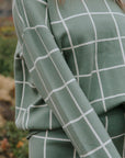 Adeline Windowpane Set・Sage