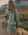 Adeline Windowpane Set・Sage