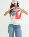 American Flag Sweater Tank