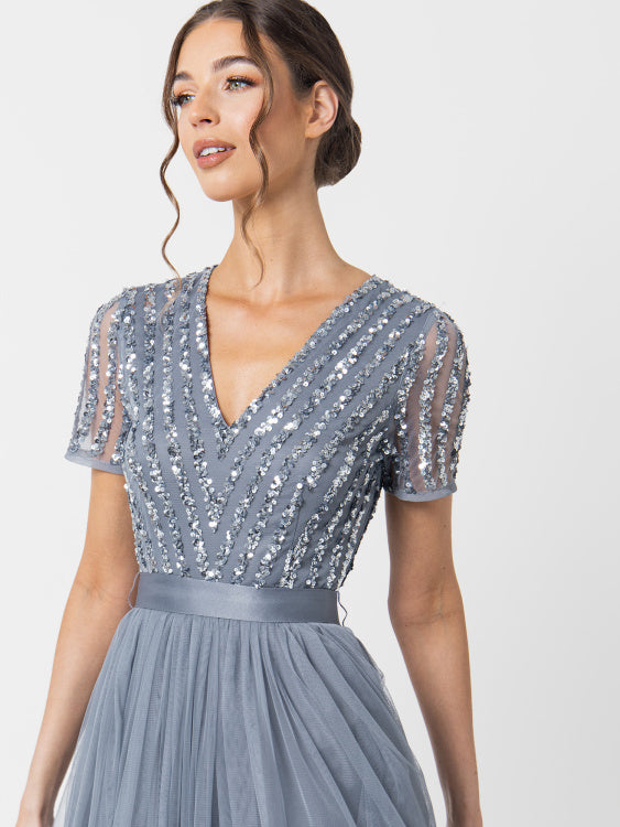 Ashley Gown・Dusty Blue