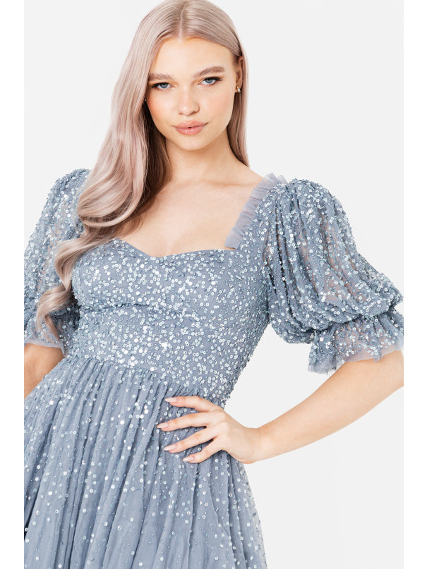 Margot Midi Dress・Blue