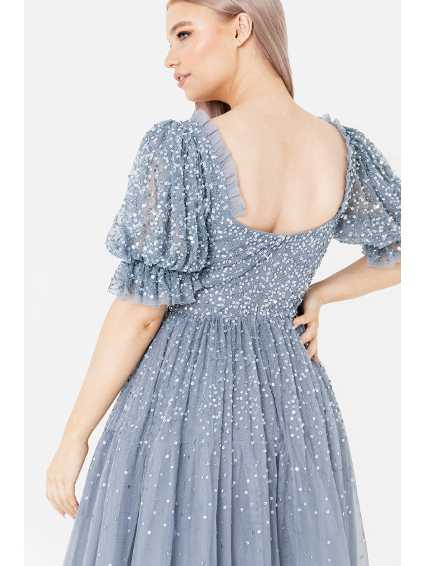 margot midi dress Margot Midi Dress・Blue – Twirl Boutique