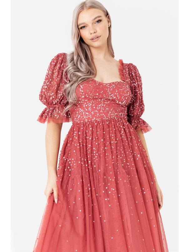 Margot Midi Dress・Pink