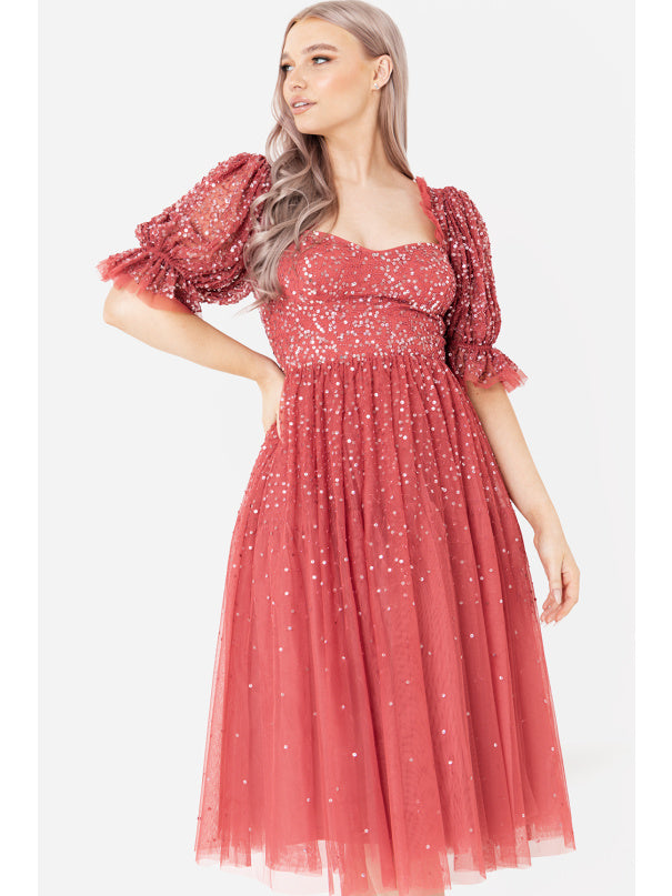 Margot Midi Dress・Pink