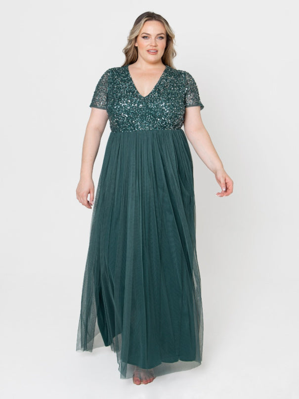 Bloom Gown Curvy・Emerald