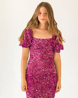 The Disco Dress・Wine ★ Restocked