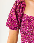 The Disco Dress・Wine ★ Restocked