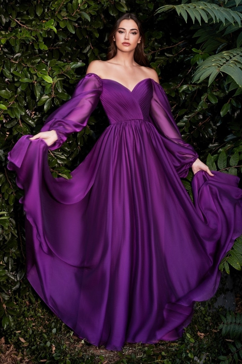 Vibrant purple outlet dress