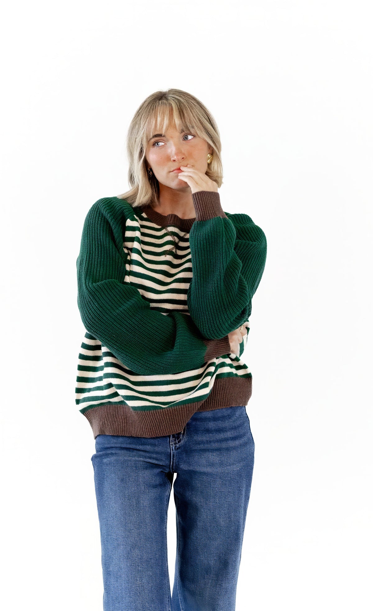 Green + Stripes + Cozy