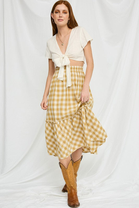 Vivienne Checkered Skirt