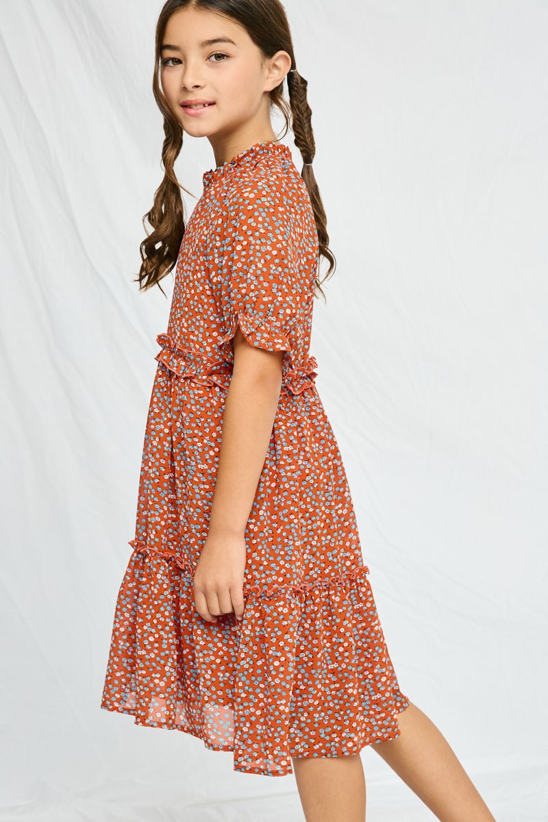 The Autumn Floral Tween Dress