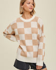 Esra Checkered Sweater