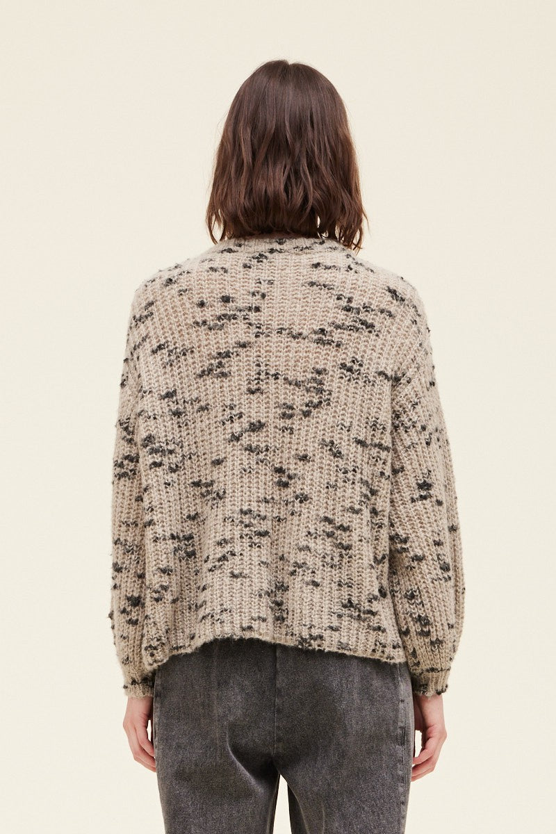 Johanna Mixed Yarn Knit Sweater