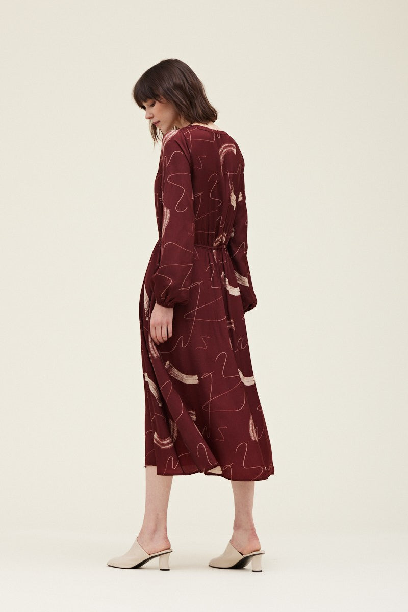 Vasma Printed Midi Dress