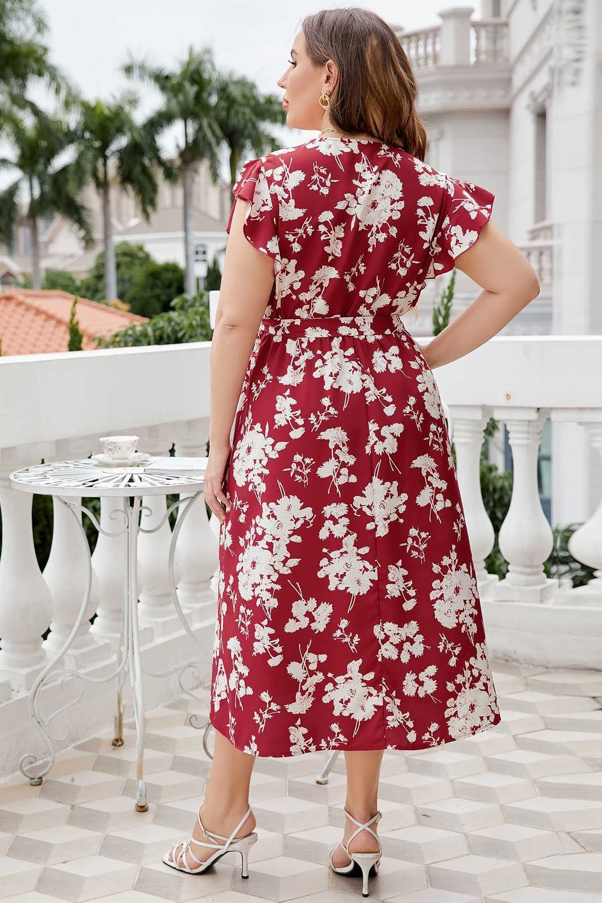 Josephine Floral Print Dress - Curvy