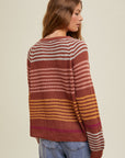 Burlwood Striped Knit Sweater