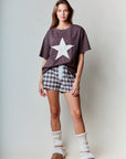 Teisha Chocolate Star Tee