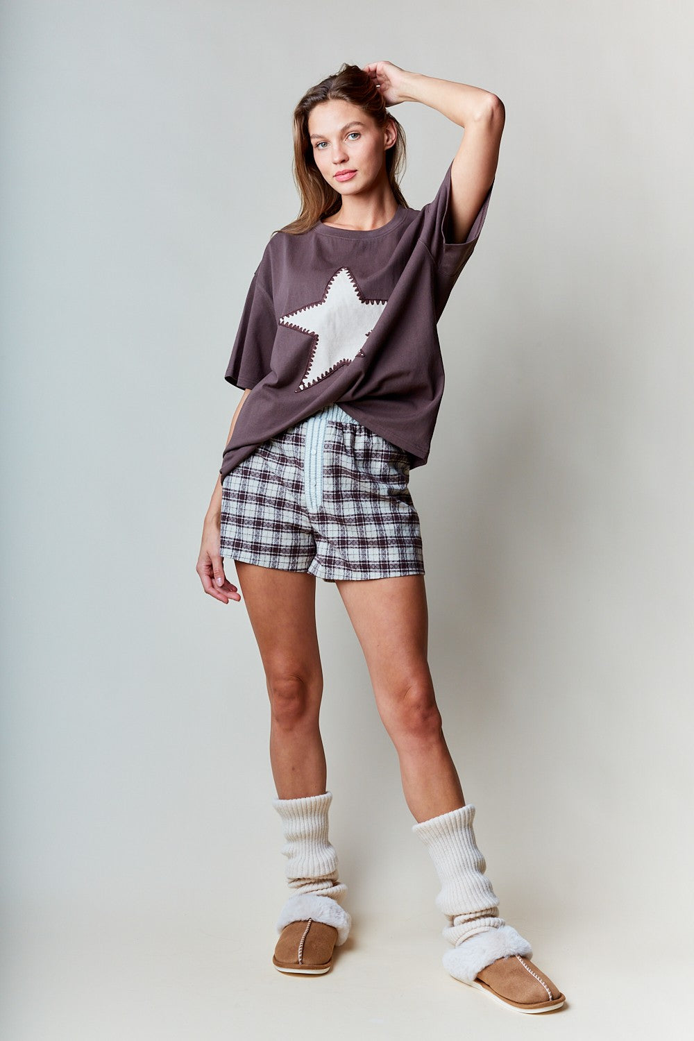 Teisha Chocolate Star Tee