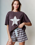 Teisha Chocolate Star Tee