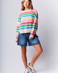 Lexi Colorful Striped Knit Sweater