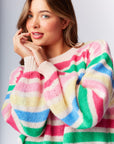 Lexi Colorful Striped Knit Sweater