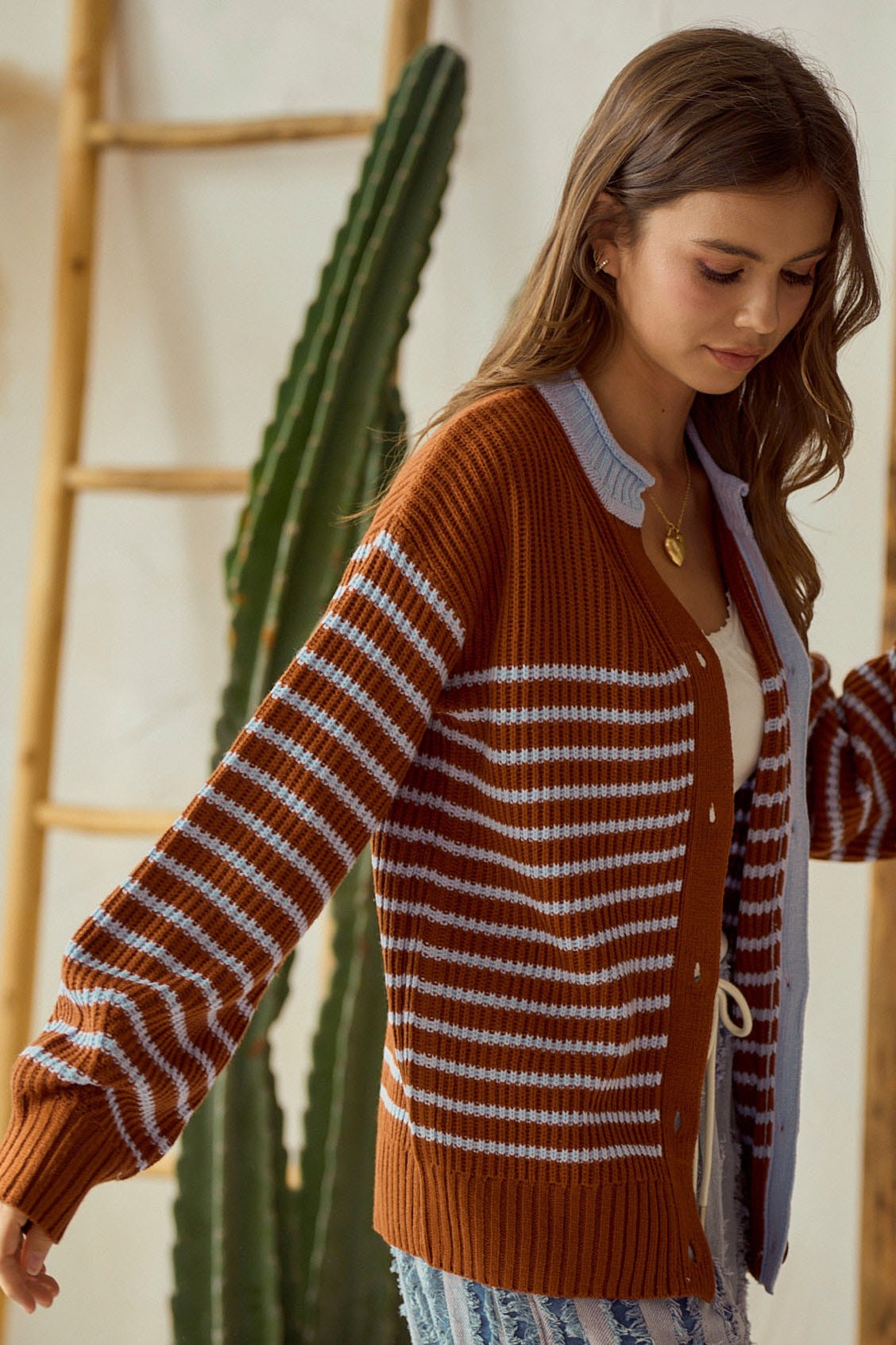 Nelly Striped Cardigan