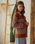 Nelly Striped Cardigan