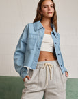 Carolina Denim jacket With Stripes