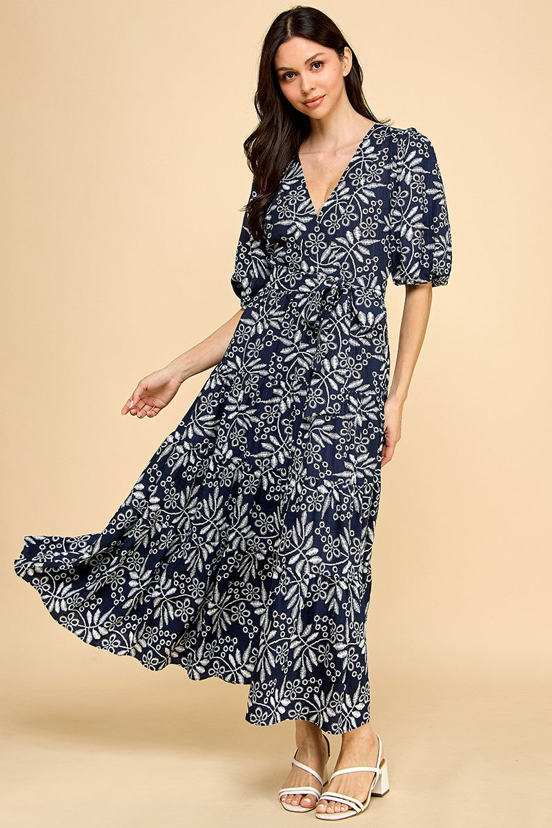 Edna Embroidered Maxi Dress Twirl Boutique Edna Embroidered Maxi Dress Twirl Boutique
