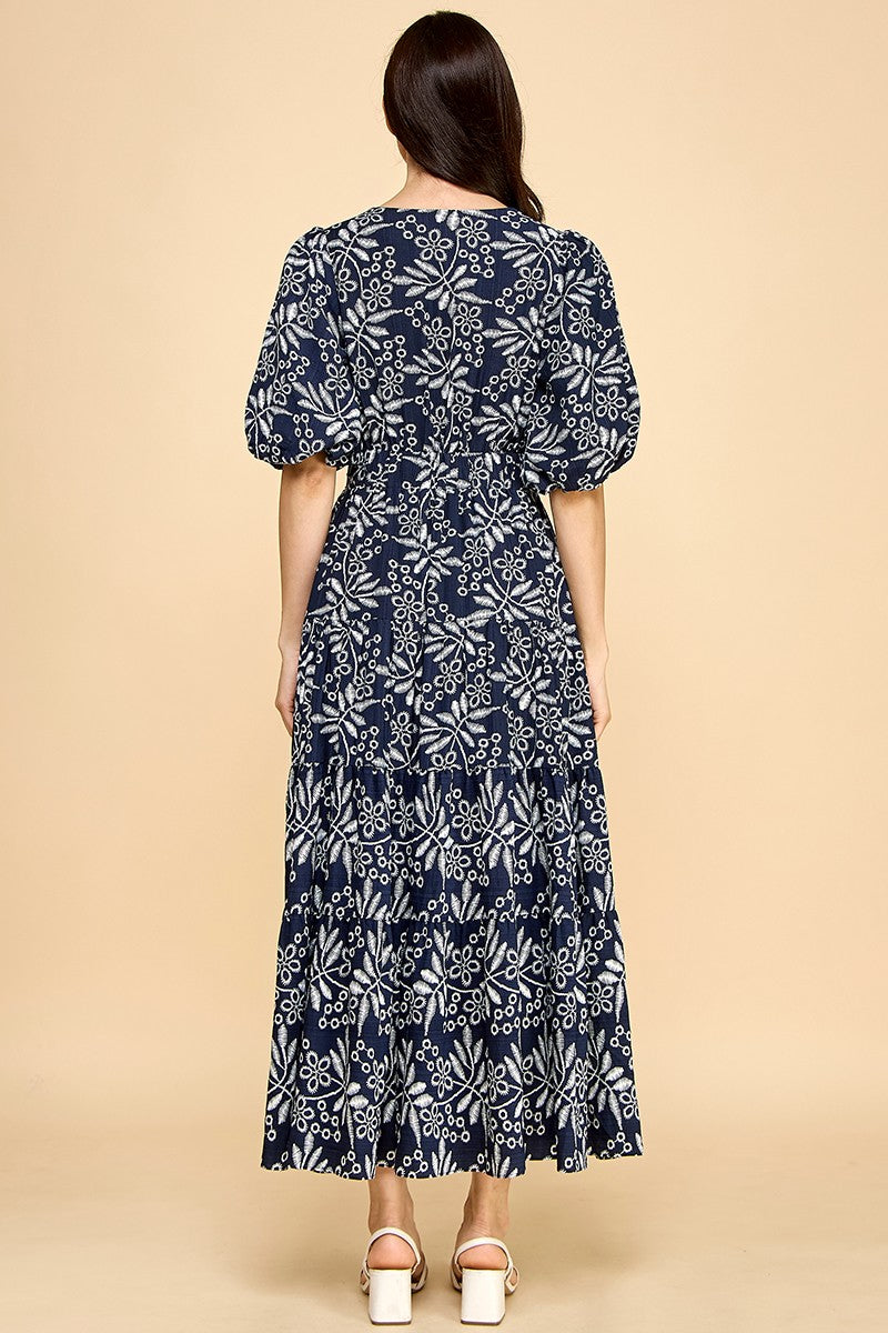 Edna Embroidered Maxi Dress