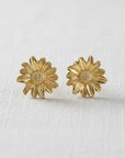 Golden Sunflower Earrings