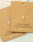 Cross Pendant Necklace - Silver