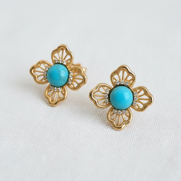 Filigree Flower Earrings