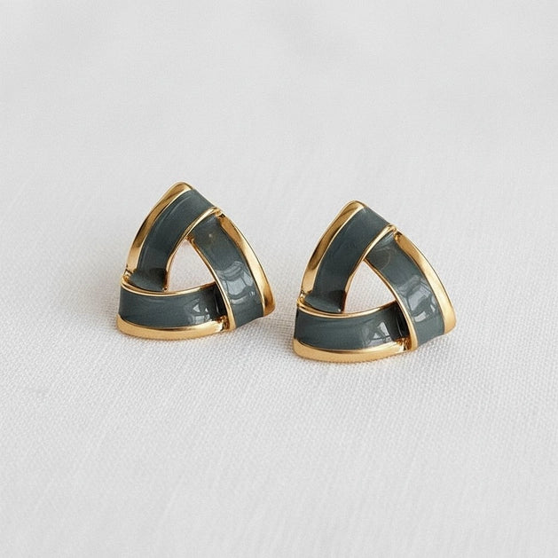 Artistic Enamel Drop Earrings