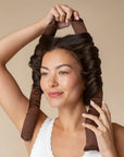 XL Satin Heatless Curling Set in Chocolate