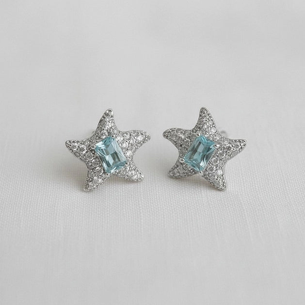 Starfish Gemstone Earrings