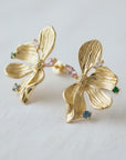 Vintage Inspired Magnolia Earrings
